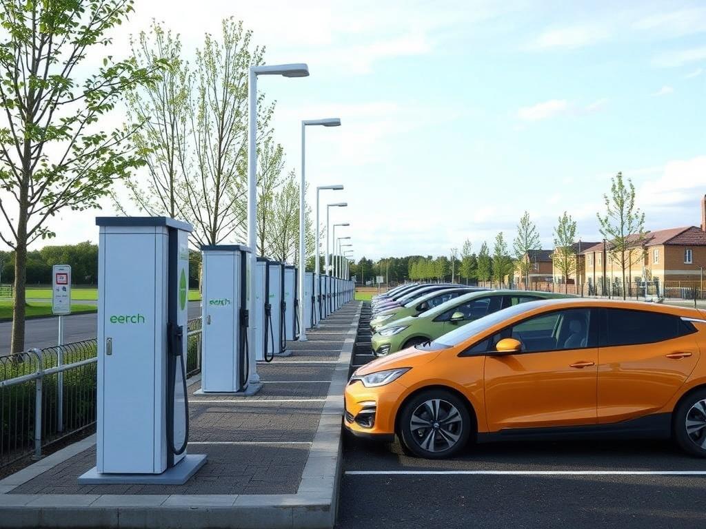 Зарядные станции для электромобилей где строят новые